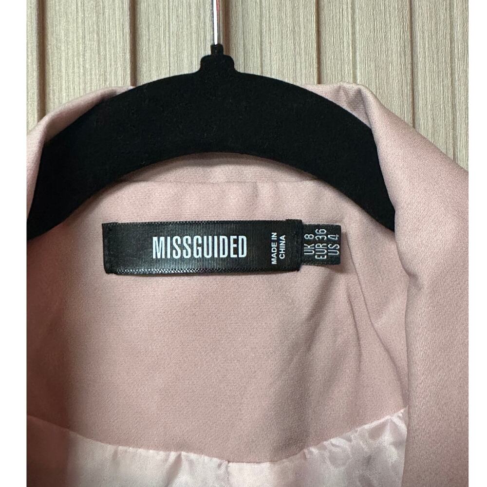 Missguided Women’s Oversized Longline Blazer Pink US 4 - Picture 5 of 7